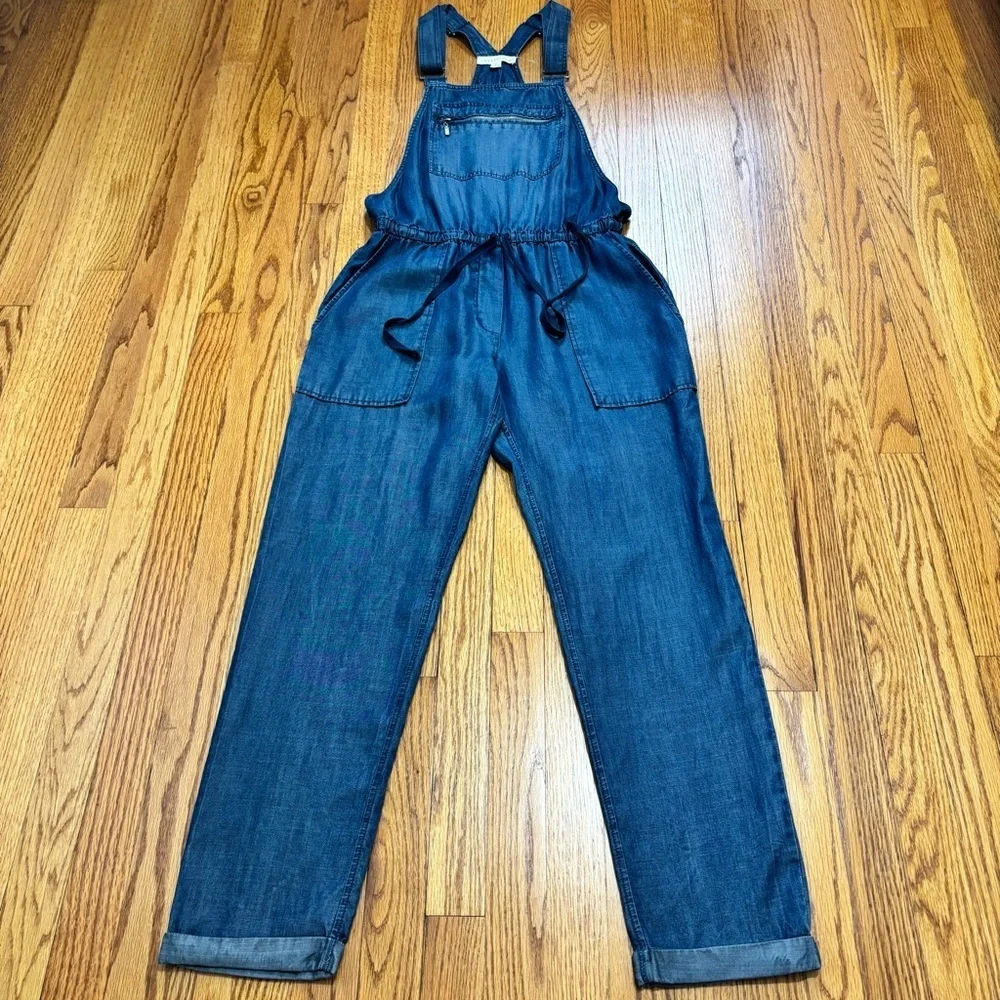 Love Stitch Women's S Preppy Baggy Chambray oversized slouchy Jumpsuit Overalls